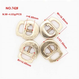 Glossy black/Bronze/White/Matte black/Gold/Platinum/Rose Gold-Alloy Single Hole Rectangular Spring Buckle Glossy black/Bronze/White/Matte black/Gold/Platinum/Rose Gold-Alloy Single Hole Rectangular Spring Buckle