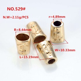 Bronze/Rose Gold/Glossy black/Gold/White/Platinum/Matte black-Alloy End Stopper