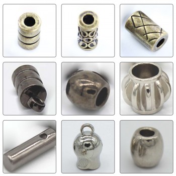 Gold/Bronze/Rose Gold/Glossy black/Platinum/Matte black/White-Alloy End Stopper