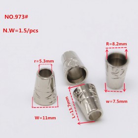 Bronze/Matte black/Gold/Glossy black/White/Platinum/Rose Gold-Alloy End Stopper Bronze/Matte black/Gold/Glossy black/White/Platinum/Rose Gold-Alloy End Stopper