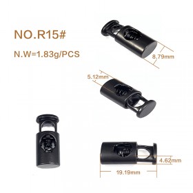 White/Matte black/Gold/Platinum/Rose Gold/Bronze/Glossy black-Alloy Spring Buckle